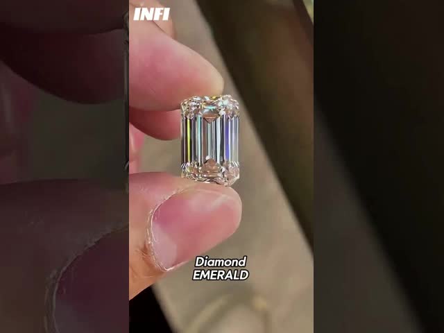 3.02 Ct D VS1 EX 実験室で育てたダイヤモンド 宝石 HPHT 方形 スメラルドカット ダイヤモンド