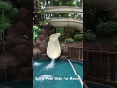OEM enfants parc aquatique piscine de jeux Amusement Rides glissade en fibre de verre