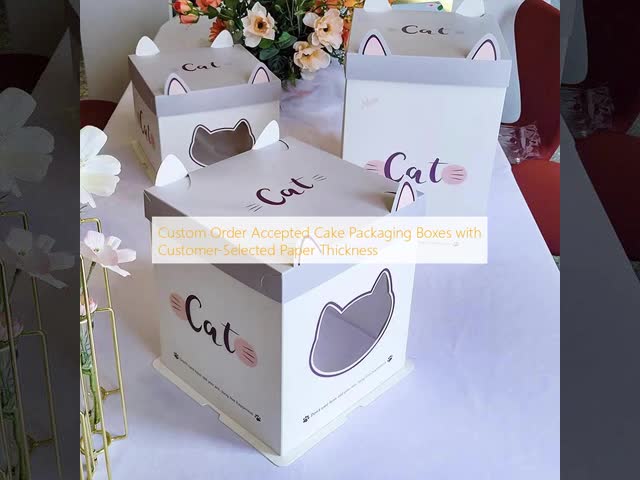 Custom Order Accepted Cake Packaging Boxes