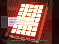 مربع DOT مصفوفة LED العرض الأحمر الخفيف الخفيف 5 * 7 لمؤشر رقم الطابق المصعد