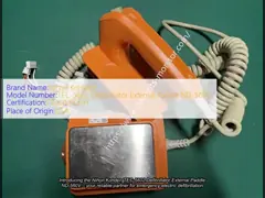 Nihon Kohden TEC-5602 Defibrillator External Paddle ND-560V for machine