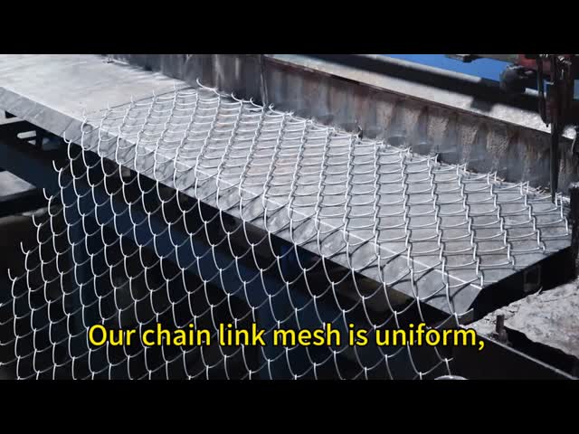 Galvanized Rhombus Woven Chain Link Fence Mesh Diamond For Fence