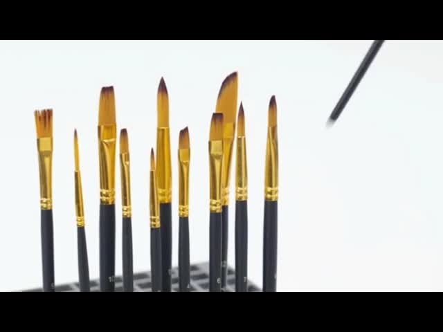 ナイロンヘア アクリル絵 アートブラシ セット アーティスト 水彩 顔絵 ブラシ セット