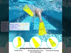 Open Toe Silicone Diving Swim Fins die voor Aangepaste Kleur snorkelen