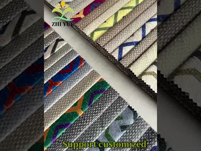 Plain Flame Retardant Digital Floral Print Fabric Jacquard Print Fabric For Sofa Decoration