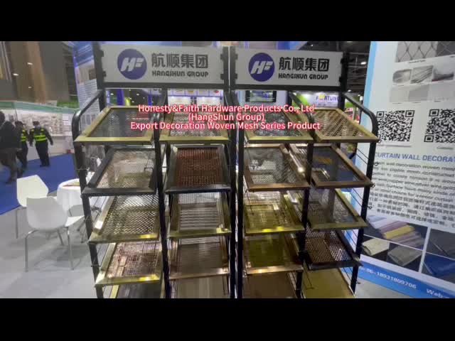 真鍮色の金属の網部屋ディバイダー2mmの装飾的な金網