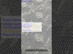 China Embroidery Mesh French Chantilly Decorative Geometric Lace Fabric supplier
