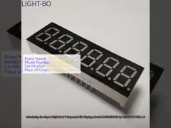 সুপার উজ্জ্বল লাল 7 সেগমেন্ট LED ডিসপ্লে 6 ডিজিট 0.36 ইঞ্চি সাধারণ অ্যানোড