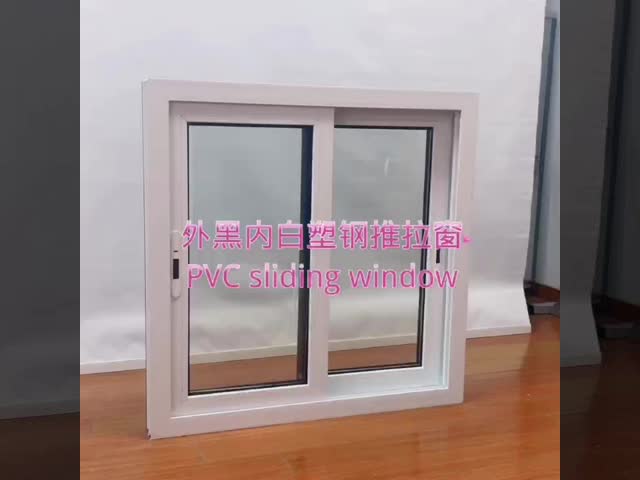 オフィス ホーム PVC スライディング ウィンドウ 強化 鉄 UPVC ウィンドウ スライディング ドア