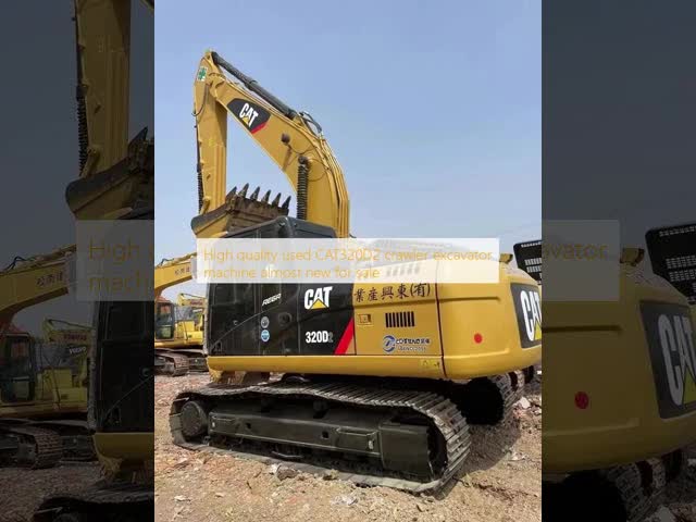 Máquina de excavadora usada de alta calidad CAT320D2 casi nueva El video
