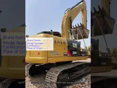 Máquina de excavadora usada de alta calidad CAT320D2 casi nueva video