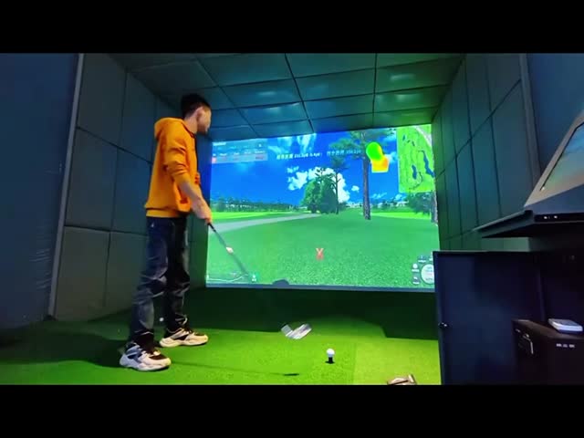 3d 室内 収益性の高いゴルフシミュレーター システム プロのトレーニングゴルフシミュレーター