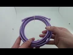 Colorful Flexible Cotton Braided Sleeving Abrasion Resistance Multi Color