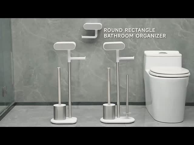 スタイリッシュ 解体 ステンレス スチール トイレットブラシ と トイレットペーパーホルダー