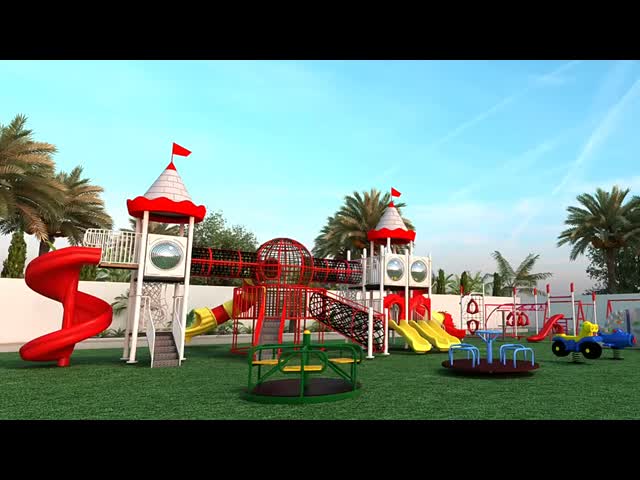 Custom Playground Landscape Design Multifunction Kids Playground Equipment