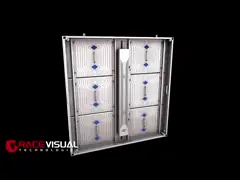 OA Series Low-Heat Commercial LED Billboard, Desain Putih hemat energi dengan pemeliharaan depan / belakang & dipasang di dinding