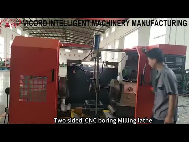 二面型鋳鉄バルブCNCターニングとフレーシング退屈なターンマシン