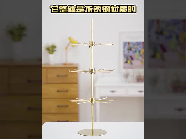Stainless Steel 360 Rotating Metal Stand Necklaces  Jewelry Display Stands