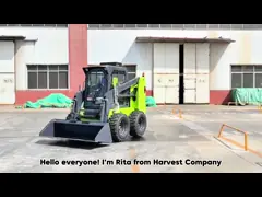 850 kg'lık kaydırma direksiyonu yükleyici JC60 0.4cbm'li kova seçmeli Yanmar motoru satışı