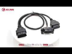 J1962 16pin Connector Obd 2 Obd2 Obd-ii Y Splitter Cable for BMW Cars