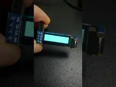 0.91 Inch PMOLED Display Module With PCBA 128X32 Resolution 120c/d IIC Interface