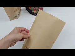 بسته بندی انفرادی غذای کوچک برای میان وعده های غذایی کاغذ کرافت قهوه ای سفارشی برای پاپ کورن