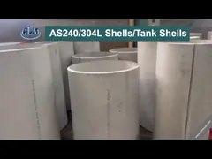 SS304 Rolled Steel Cylinders Stainless Steel Plate Rolling For Chemical Industry