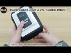 Detector de radiación nuclear en tiempo real Contador Geiger Equipo recargable