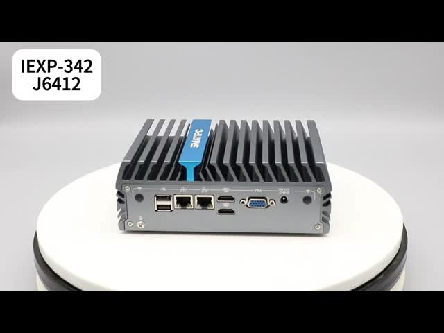 Intel Celeron J6412 双局LANポート付きの四コアミニコンピュータ