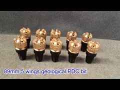 Séquences de schistes douces à moyennes Bits de forage PDC avec connexion API video