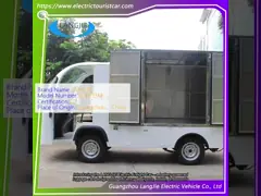 Cargo Type Airport Battery Powered 2 Seats Electric Baggage Cart Freight Car Voor het verzenden van voedsel