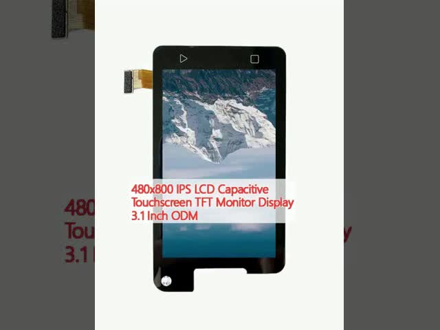 480x800 IPS LCD capacitivo touchscreen TFT Monitor Display 3,1 polegadas ODM