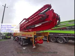 USED SANY Concrete Pump Truck 56m máquina de construção de caminhão de bomba