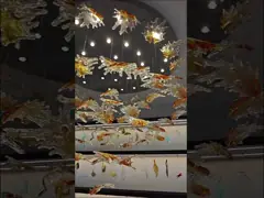 Loft Gebouw Trap Crystal Hanglamp Met Transparante Ontwerp En IJzeren Werk Materiaal