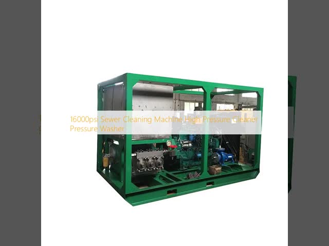 16000psi Machine de nettoyage d' égout à haute pression Nettoyeur à haute pression Laveuse à pression vidéo
