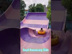 Petite glissière de piscine de fibre de verre d'enfants de glissière d'eau de boomerang
