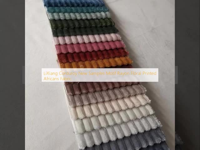 Waterproof Corduroy Printed Fabric Soft Floral Printed Africans Fabric Sofa Fabric Factory