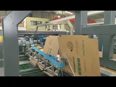 Fully Automatic Carton Folder Gluer Machine With Single Or Double Stitching