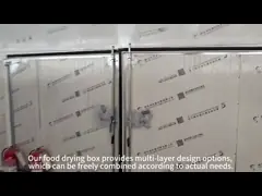 Forno di asciugatura a temperatura per frutta, verdura e fiori mediante riscaldamento elettrico