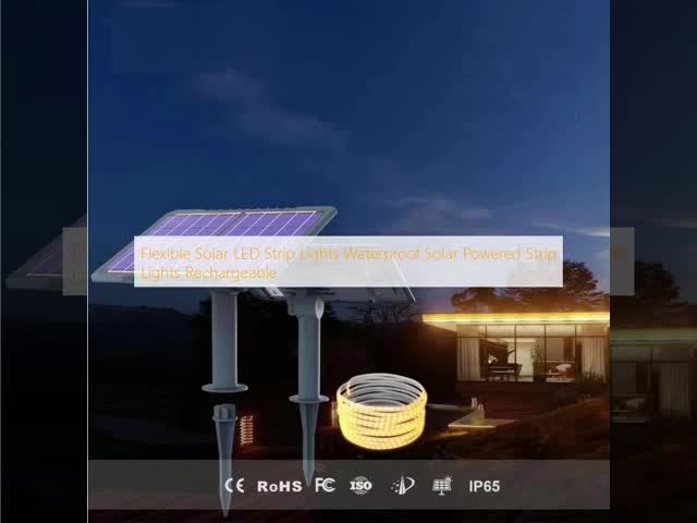 柔軟な太陽光 LED ストライプライト 防水 太陽光発電 ストライプライト 充電可能