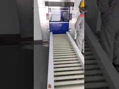 PVC مصراع سريع للباب 27m / s Speed ​​Cargo Air Shower Tunnel مع شهادة CE