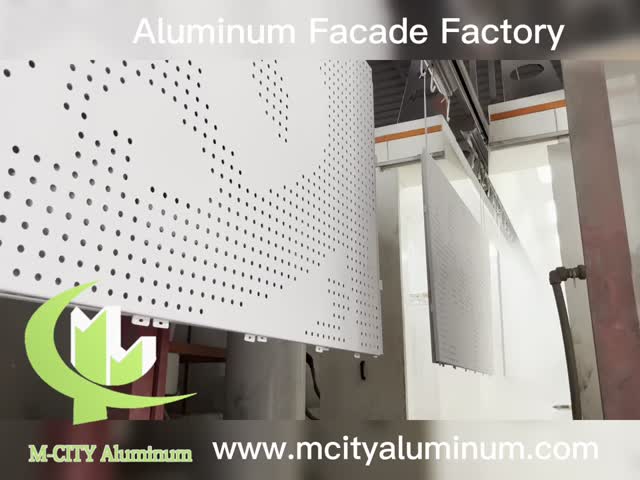 Powder Coated Customizable Size CNC Perforated Aluminum Sheet for Facade and Metal Screen Panels