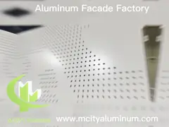 Powder Coated Customizable Size CNC Perforated Aluminum Sheet for Facade and Metal Screen Panels