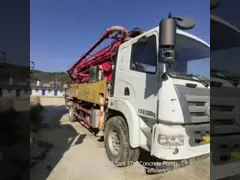 Estrutura Robusta Bomba de Lança de Concreto de 3 Eixos Zoomlion 50m Com Chassi Sitrak