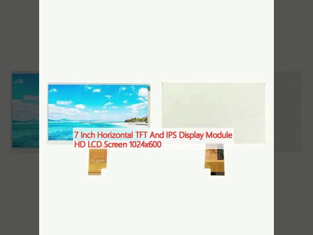 Módulo de exibição horizontal TFT e IPS de 7 polegadas HD LCD 1024x600