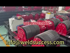 10T Bolt Adjustment Tank Turning Rolls Equipped With Conventional Welding Rotator And Long-Lasting PU Wheel Material