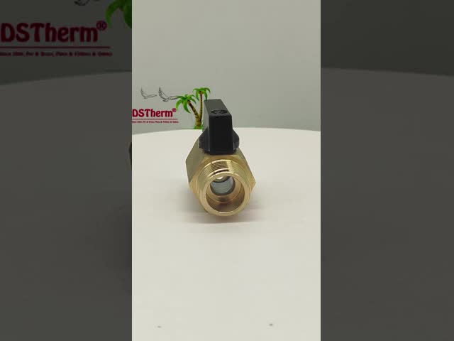 管道システムのための青銅の女性と男性のミニボールバルブ 1/2''腐食耐性