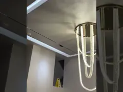 Rond Ring Adjustable Multi Light Chandelier voor Loungedecoratie
