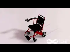 Folding Electric Wheelchair Able To Move Through Any Small Space