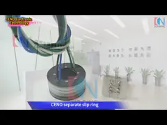 Δύο χωριστά δαχτυλίδια ολίσθησης με ηλεκτρική ενέργεια για βιομηχανικά χέρια ρομπότ